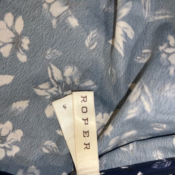 Roper Navy Floral Long Sleeve Dress - Picture 6 of 6